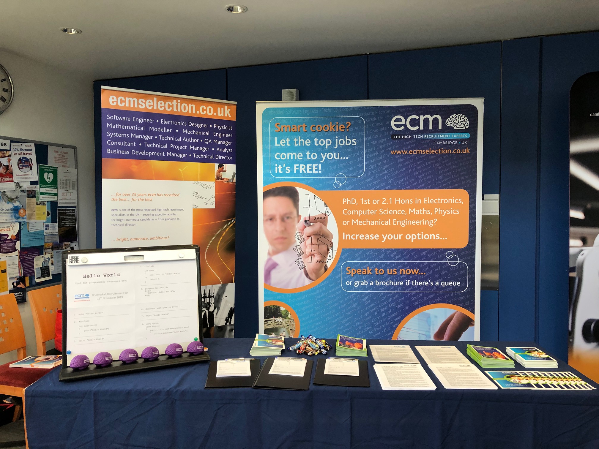 ECM at the Cambridge Network Jobs and Careers Fair in May 2023